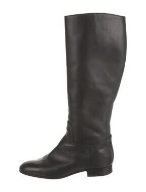 Bottega Veneta Leather Riding Boots - 38 US 8 - Black